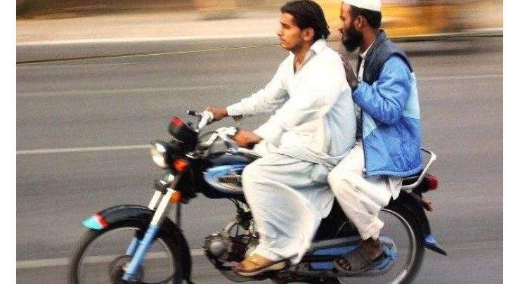 Ban imposed on pillion ridding in Sindh
