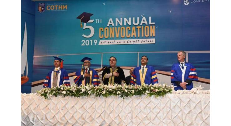 COTHM Karachi celebrates its 5th Convocation Ceremony – Batch 2019 with the theme “Sail Away”, 150 graduates pulled their anchors and setsail towards the deep sea of hospitality industry