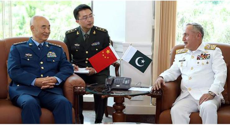 Vice Chairman Chinese CMC meets Naval Chief
