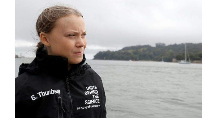Climate activist Greta Thunberg nears New York on yacht
