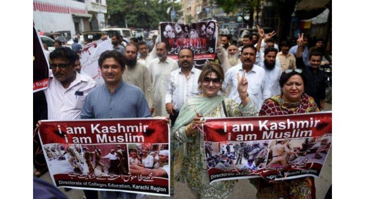 Rally express support for Kashmiris
