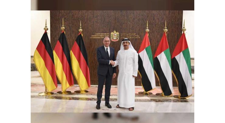 Abdullah bin Zayed receives German official