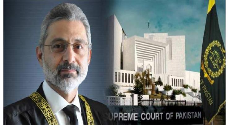 Supreme Court bench hearing petitions against Qazi Faez Isa dissolved