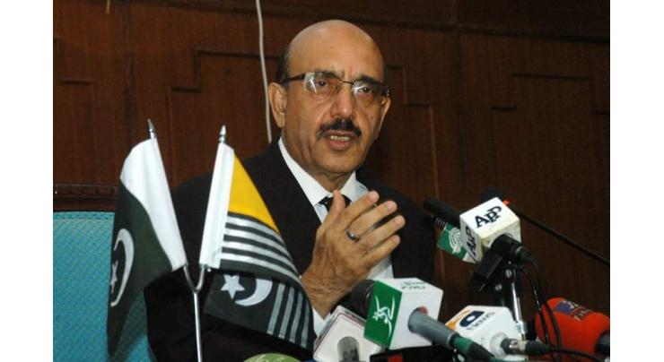 AJK President emphasizes need of unity for resolution of Muslim issues including Kashmir
