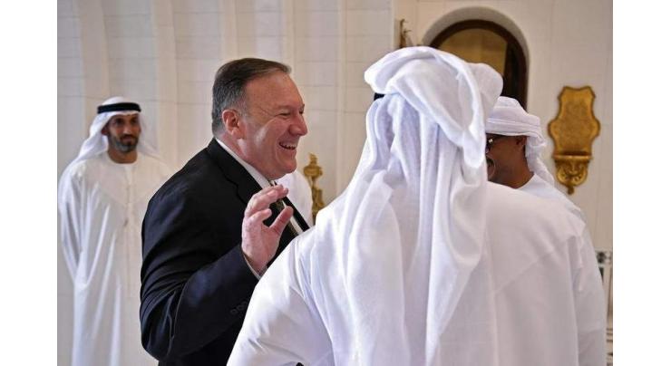 Abu Dhabi's Prince Receives Pompeo to Discuss Regional Security After Saudi Aramco Attack