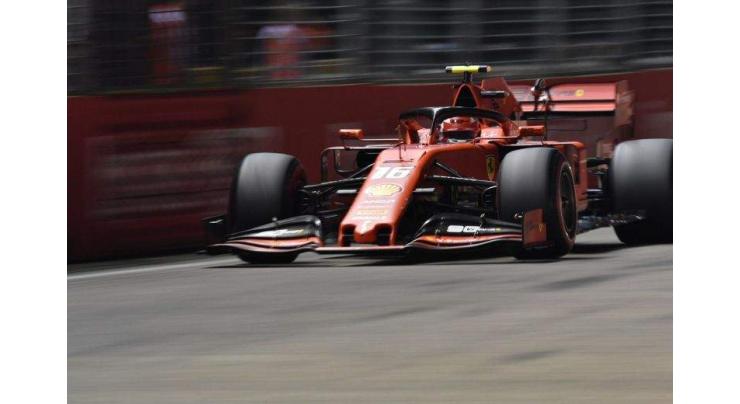Ferrari's Charles Leclerc on pole for Singapore Grand Prix

