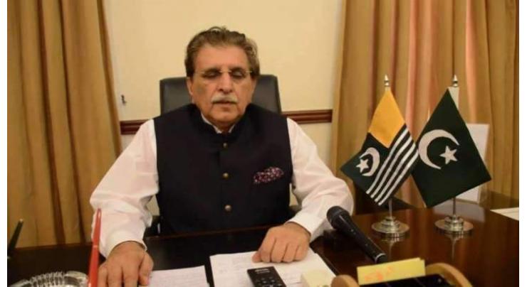 Azad Jammu and Kashmir Prime Minister Raja Farooq Haider Khan for use of all possible resources to control dengue virus
