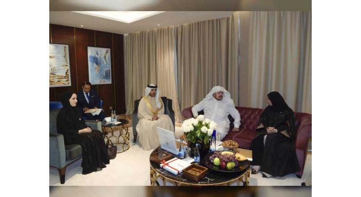 Amal Al Qubaisi meets with Chairman of Saudi Shura Council in Kazakhstan