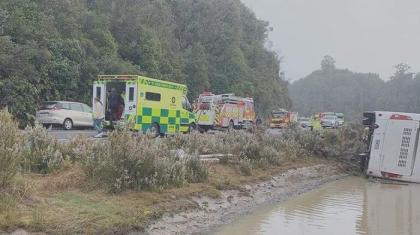 مقتل 5 أشخاص اثر حادث الحافلة السیاحیة في نیوزیلندا