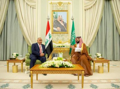 ولي العھد السعودي الأمیر محمد بن سلمان یستقبل رئیس الوزراء العراقي عادل عبدالمھدي