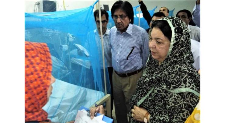Health minister visits Holy Family OPD for dengue patients
