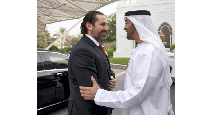 Mohamed bin Zayed receives Lebanon PM