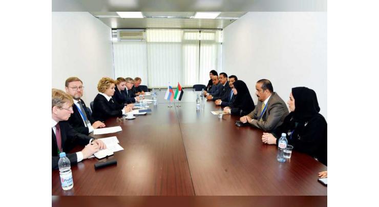 Amal Al Qubaisi meets President of Russian Federal Assembly
