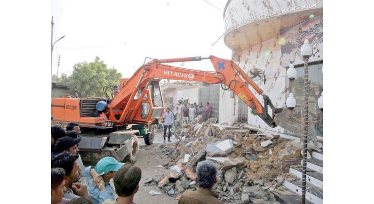 Anti-encroachment drive; around  6,399 illegal structures demolished
