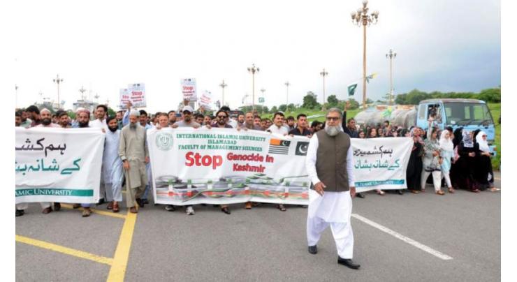 IIUI President calls for an end to miseries in Occupied Kashmir

