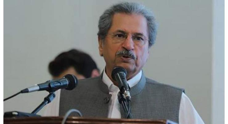 Shafqat Mahmood urges JUI-F to stand for Kashmir cause, avoid using seminary children to disrupt  system
