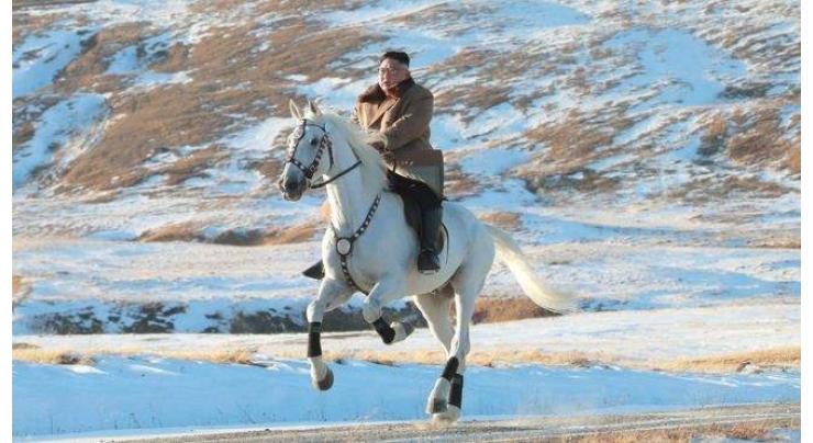 Kim Jong-un: North Korean leader rides horse up sacred mountain
