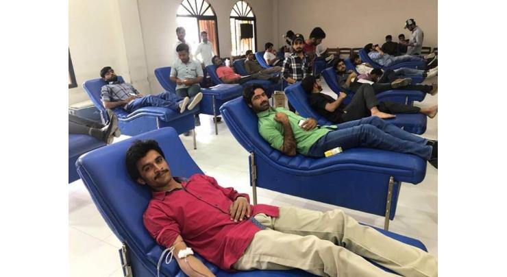 Shaheed Benazir Bhutto University to organise blood donation camp on Thursday
