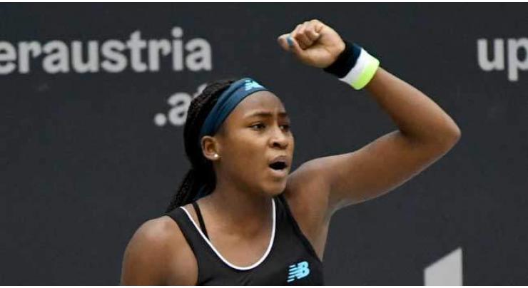 Teenager Gauff dumped out at Luxembourg after maiden WTA win
