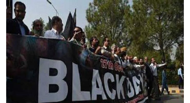 Kashmiris to observe black day on Oct. 27

