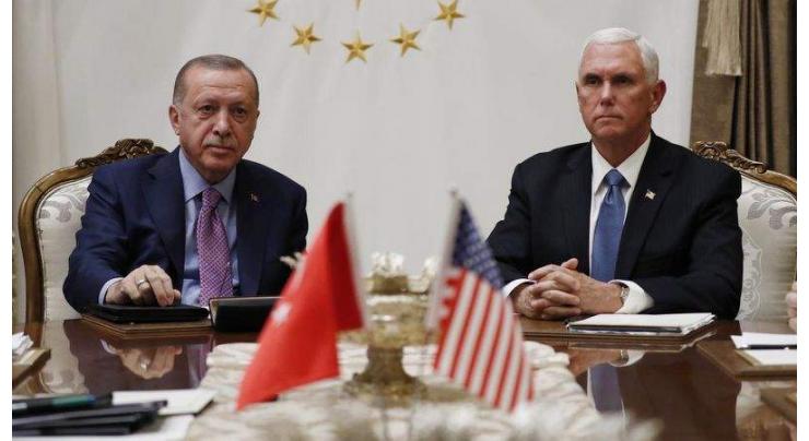 Erdogan, Pence Holding Talks in Ankara - Turkish President's Office