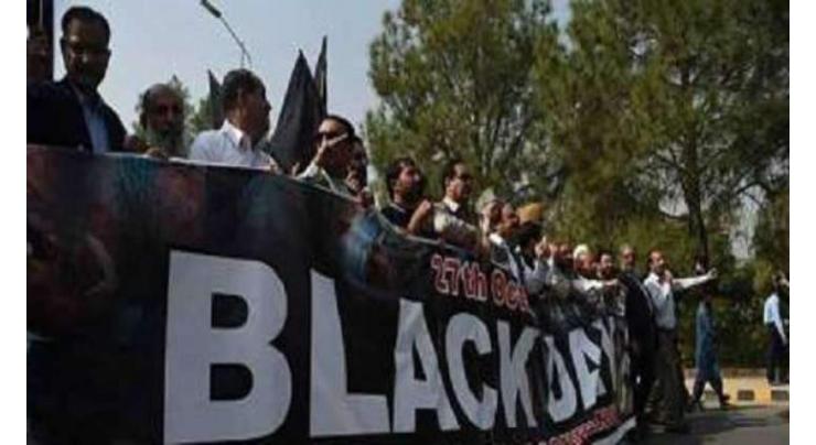 Kashmiris to observe Black Day on Oct 27
