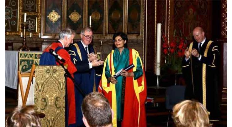King's College London confers Honorary Degree on Dr Sania Nishtar
