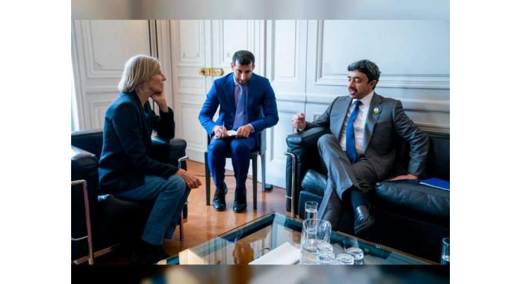 Abdullah bin Zayed meets Chairperson of Foreign Relations Committee of French Parliament