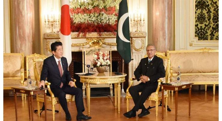 President stresses greater Pak-Japan collaboration in trade, human resource fields
