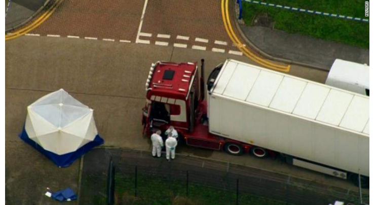 UK police say 39 bodies found in truck container
