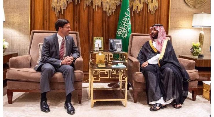 US Defense Chief Esper, Saudi Crown Prince Seek Global Alliances to Help Protect Gulf