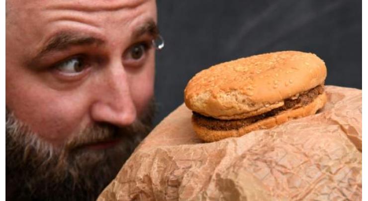 Old McDonald's: Aussie mates show off burger bought in 1995
