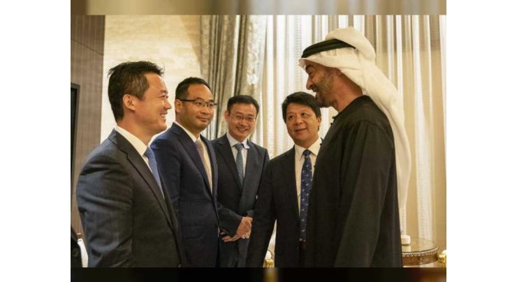 Mohamed bin Zayed receives Huawei Rotating Chairman