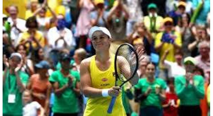 Barty crushes Garcia to level Australia-France Fed Cup final
