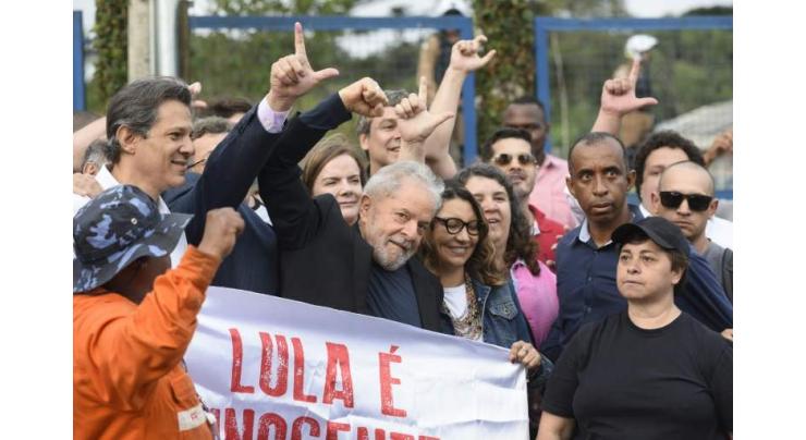 Brazil's leftist icon Lula walks free from jail
