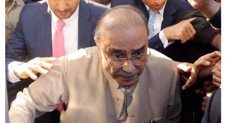 NAB Court rejects Zardari's request regarding his shifting to Karachi for treatment