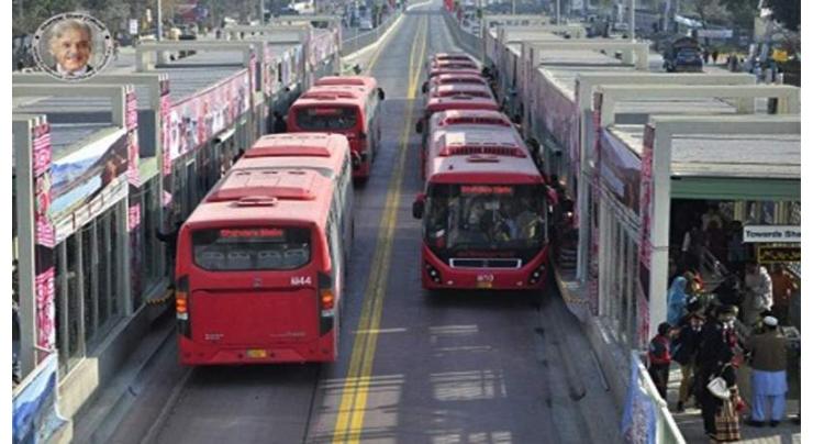 Rawalpindi-Islamabad metro bus service resumed after suffering Rs49 million loss
