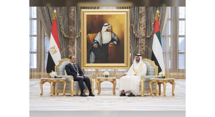 Mohamed bin Zayed bestows &#039;Order of Zayed&#039; on Egyptian President