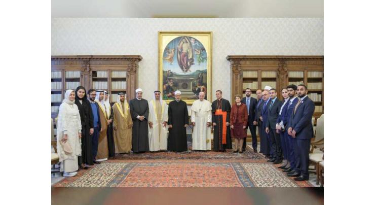 Saif bin Zayed meets Pope Francis, tours religious, historical landmarks in Vatican