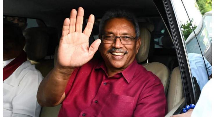 Symbolic swearing-in for Sri Lanka's new strongman
