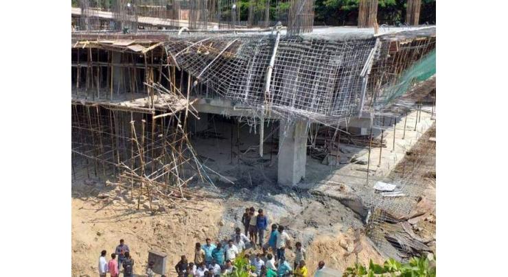 Labourer  dies, two injured in construction building collapse
