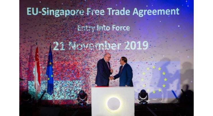Free Trade Deal Between EU, Singapore Takes Effect on Thursday