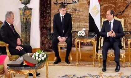 الرئیس المصري عبدالفتاح السیسي یستقبل وزیر الدفاع الروسي الفریق أول سیرغي شویغو