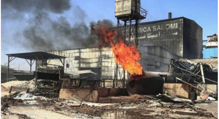 23 killed as fire engulfs Sudan factory
