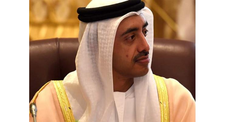 Abdullah bin Zayed, Egyptian Foreign Minister review regional developments