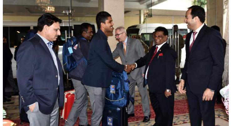 Sri Lankan team arrives in Islamabad
