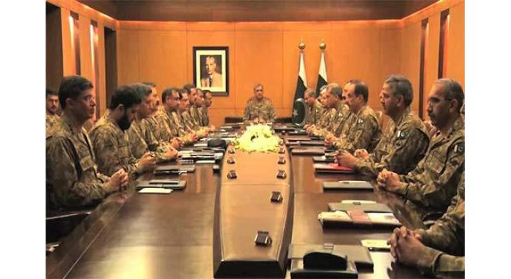 COAS chairs hours long Corps Commanders Conference