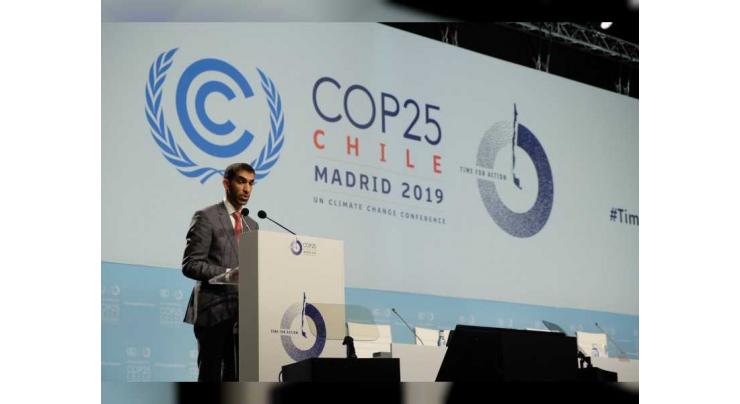 Al Zeyoudi highlights country’s experience in climate change adaptation at COP25