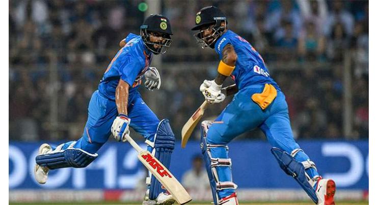 India post 240-3 after Rahul, Sharma, Kohli blitz
