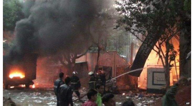 Eight killed in blaze at Bangladesh plastics factory
